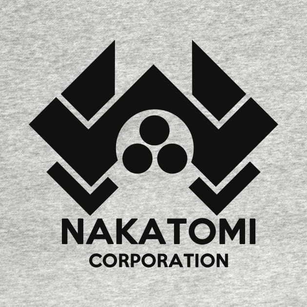 Nakatomi Logo - Black by BigOrangeShirtShop